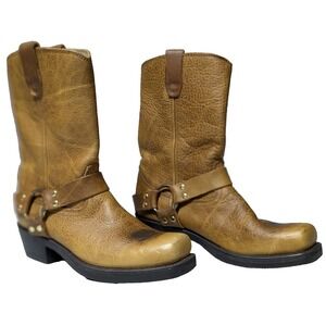 Durango Harness Boots RD592 - Women 9M Distressed Tan Brown NEW